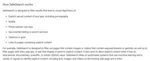 How SafeSearch works