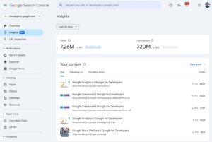 new Search Console Insights report