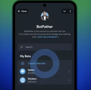 مینی‌اپ BotFather
