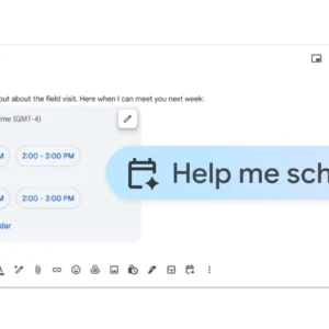 Help Me Schedule زمان‌بندی جلسات با Gemini در Gmail