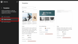 Improved Template and Theme Switching
