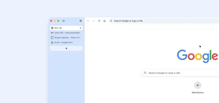 Sort tabs vertically in Chrome