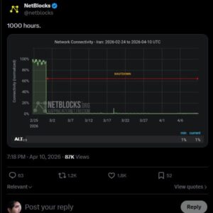 Widespread Internet Outage in Iran Enters Its 43rd Day
