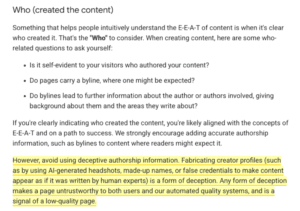 Google changed their helpful content guidelines