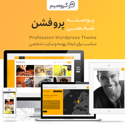 قالب رزومه Profession