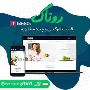 قالب شرکتی و چندمنظوره روناک | Ronak